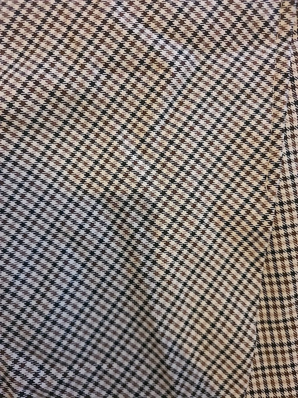 Ladies George Size 14 Beige Patterned Lined Short Skirt