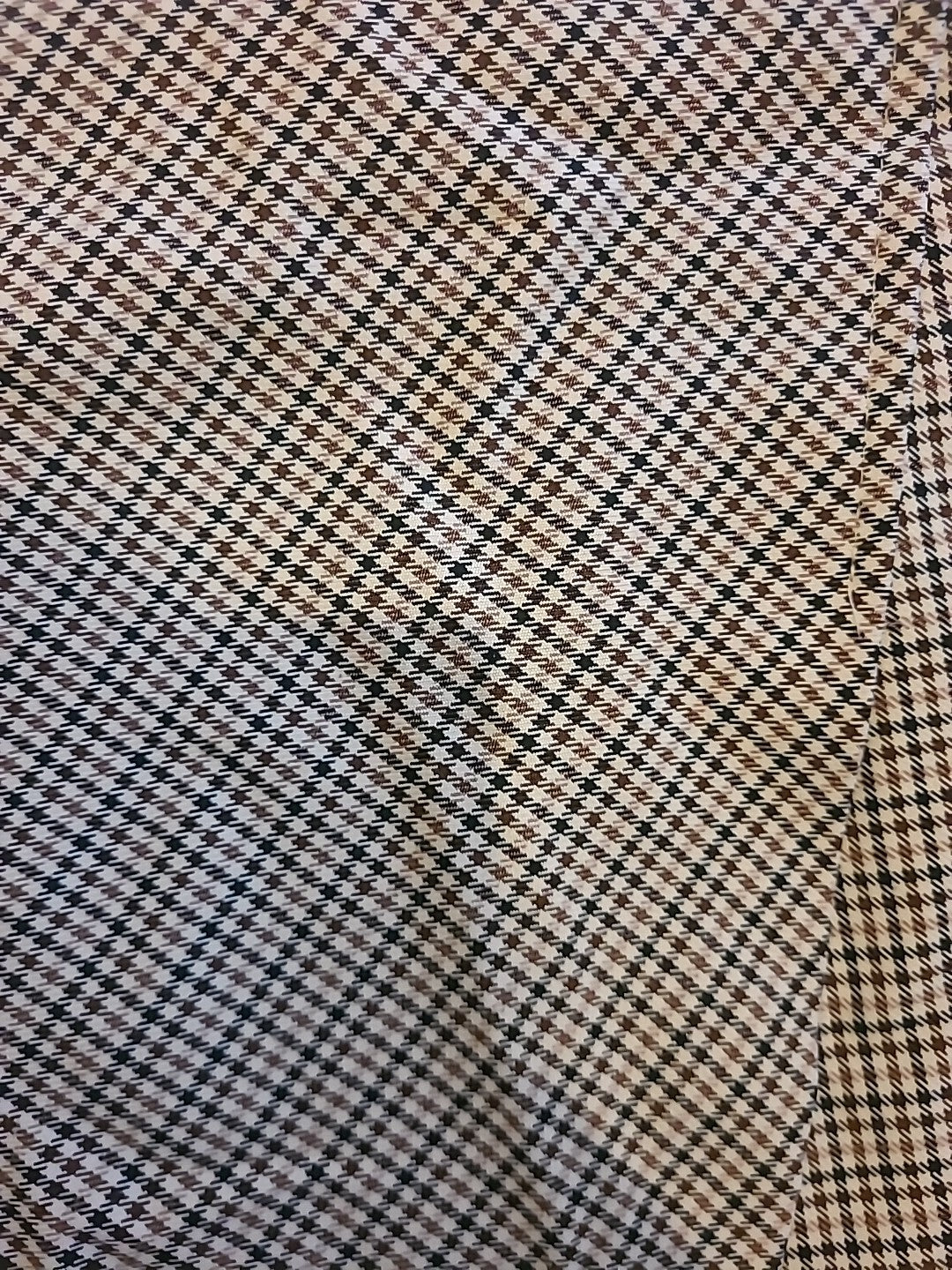 Ladies George Size 14 Beige Patterned Lined Short Skirt