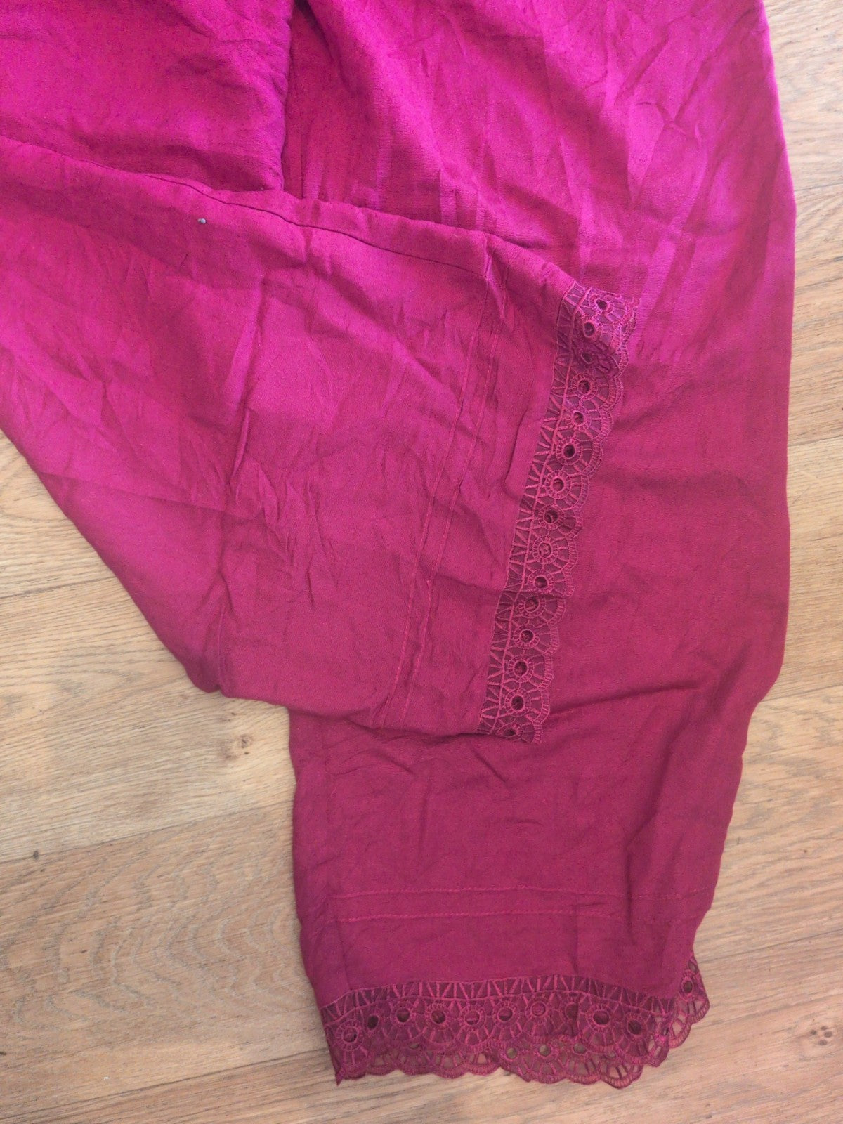 Ladies Size XL Purple Elasticated Pyjama Bottoms