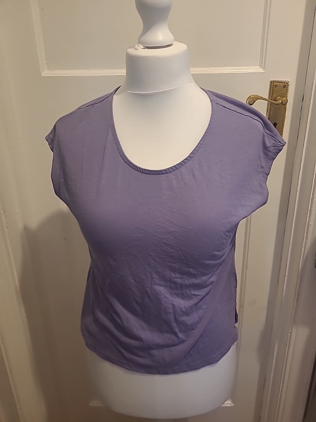 Ladies Active Intent Size Small Purple Short Sleeved Tshirt