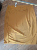 Ladies Shein Pencil Skirt Size 4XL Mustard