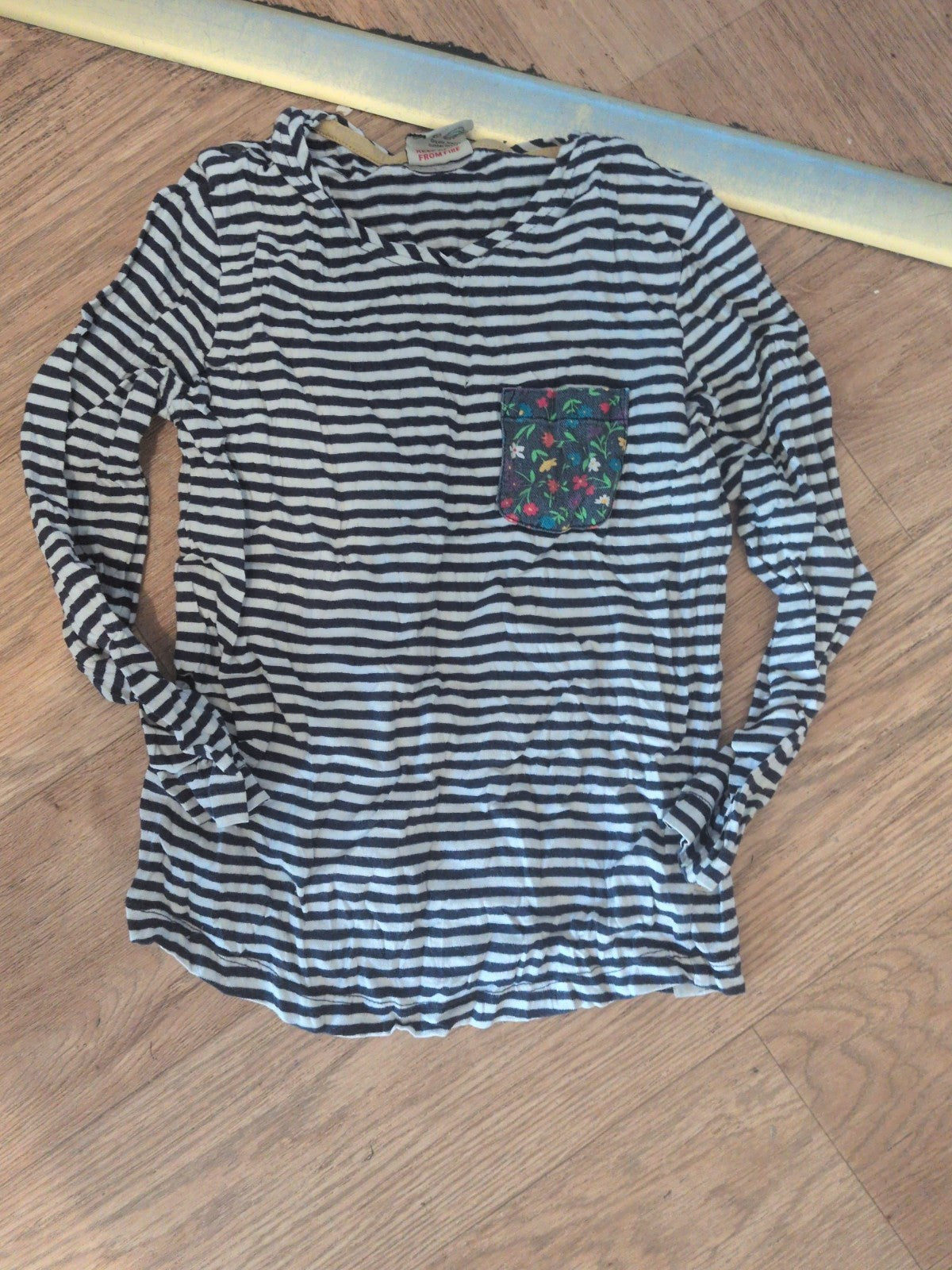 Frugi 6-7 Years Stripe Long Sleeve T-shirt