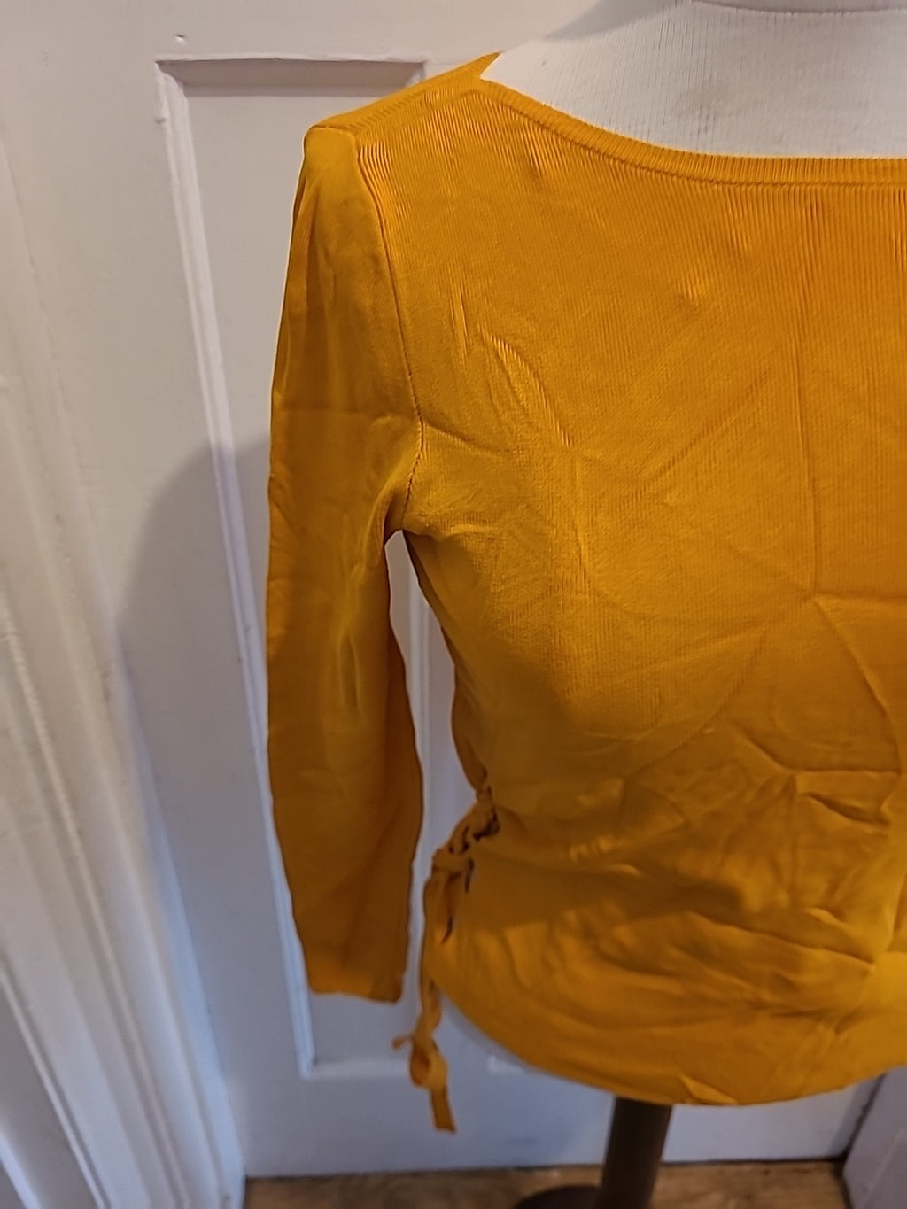 Ladies Tu Size 8 Mustard Long Sleeved Jumper