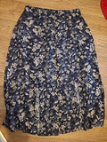 Ladies St Michael Size 14 Multi Coloured Elasticated Floral Skirt
