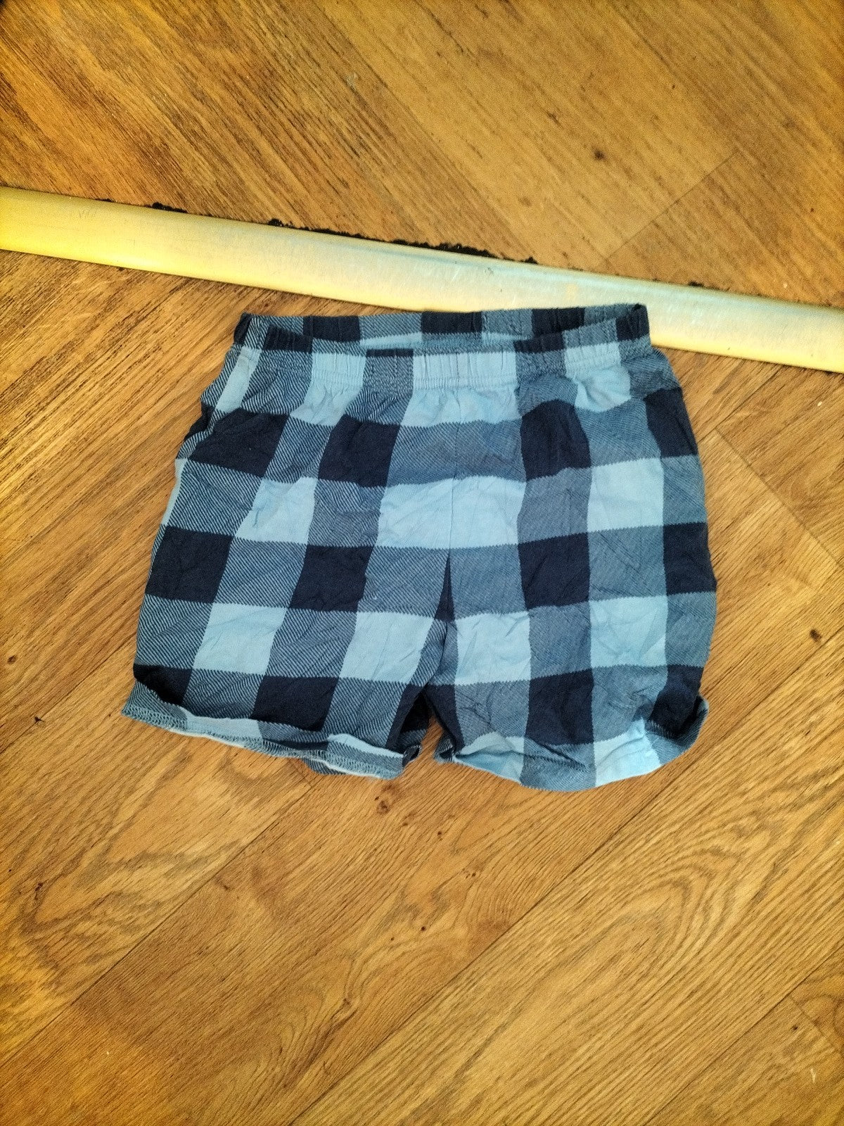 George 6-7 Blue Check Pyjama Shorts