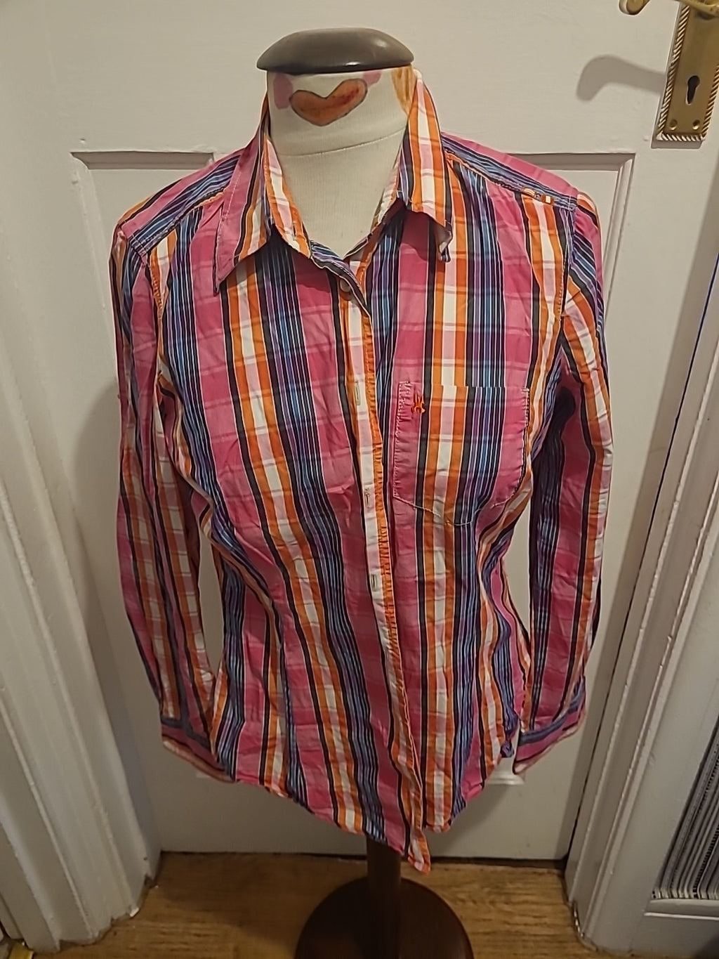 Mens Gaastra Size Small Multicoloured Long Sleeved Shirt