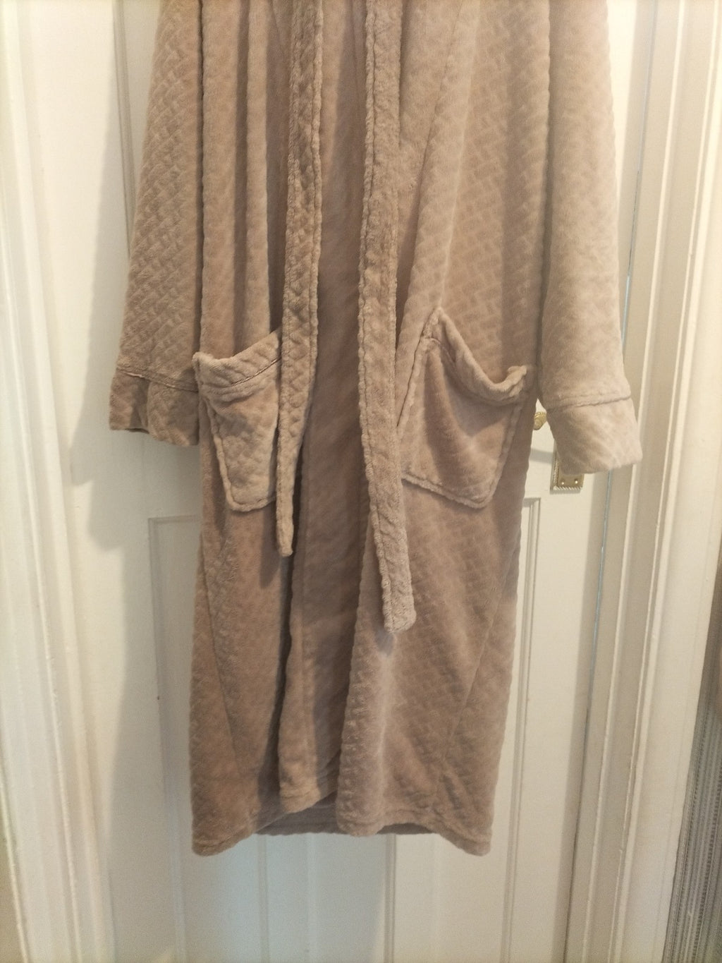 Ladies Primark Size 6-8 Light Brown Super Soft Dressing Gown