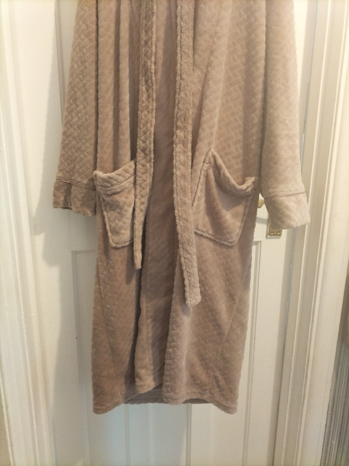 Ladies Primark Size 6-8 Light Brown Super Soft Dressing Gown