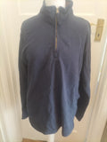 Mountain Warehouse XL Navy Semi Zip Pullover Jumper