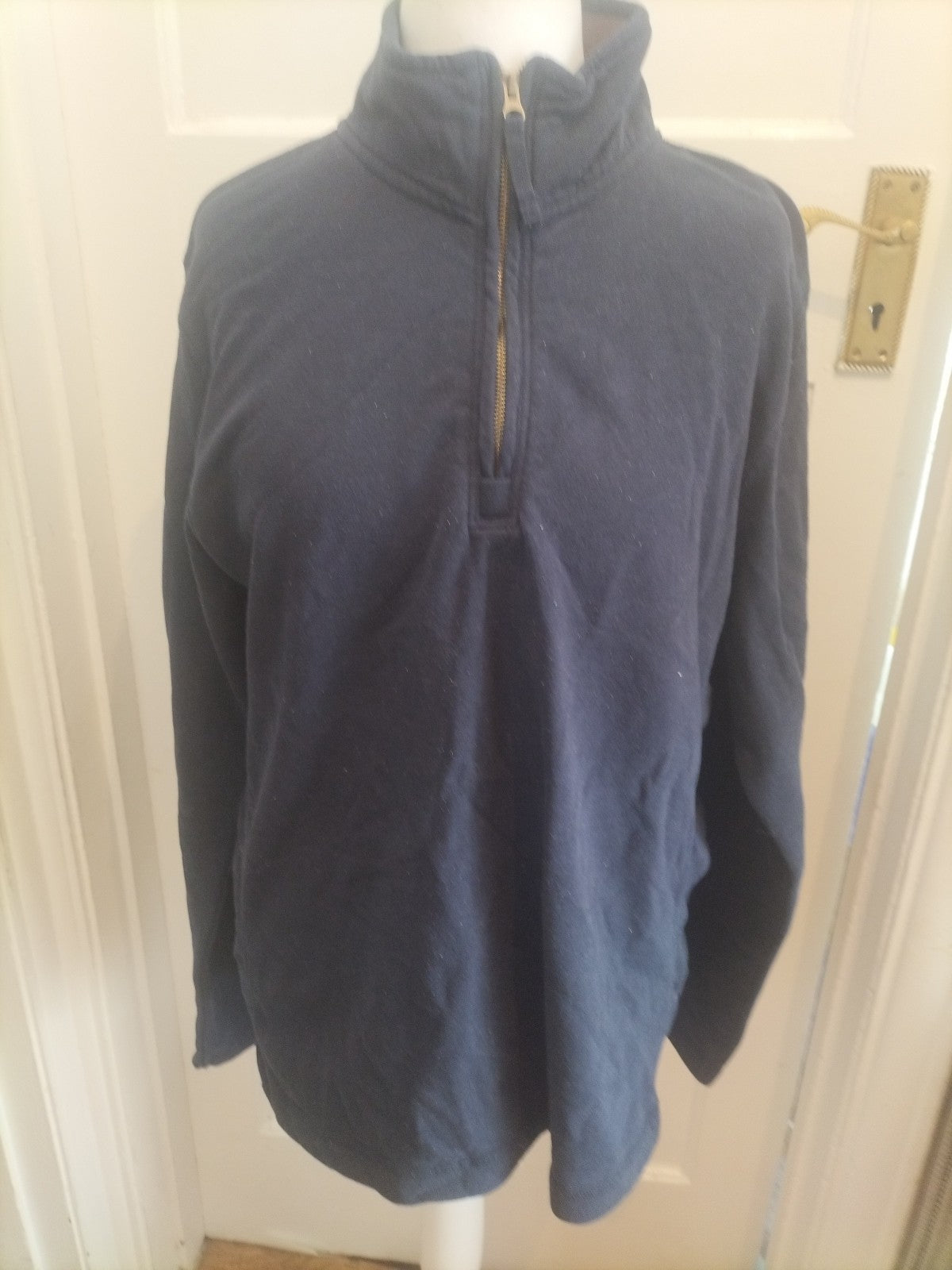 Mountain Warehouse XL Navy Semi Zip Pullover Jumper