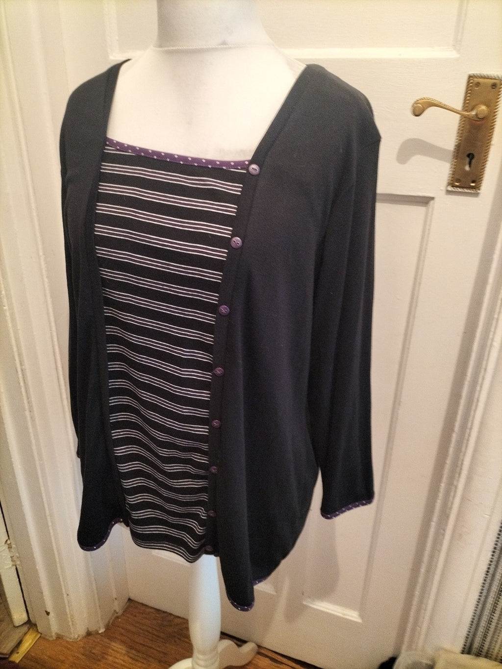 Brand New BM Casual XL Black Long Sleeve Blouse