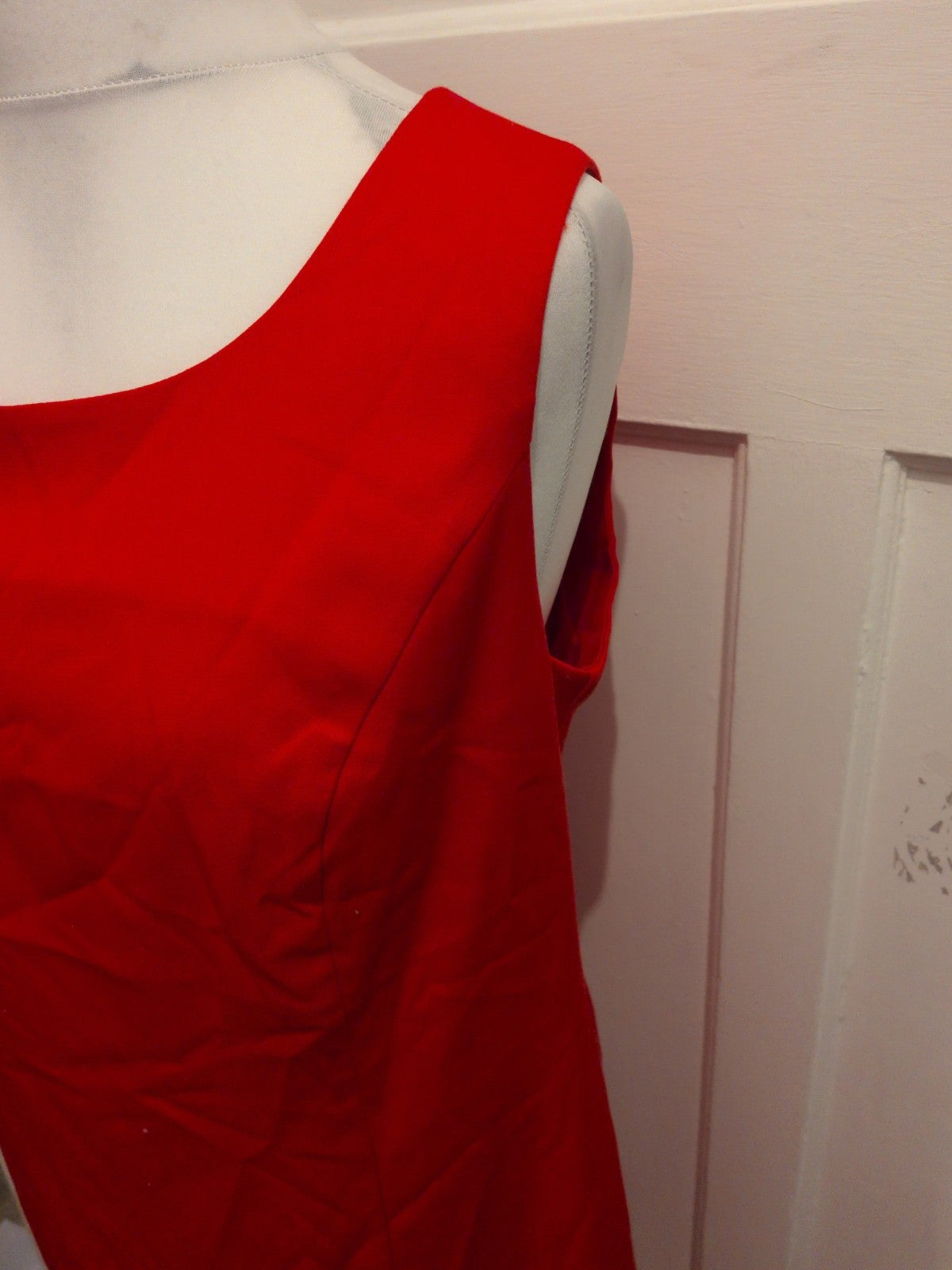 BPC Bonprix 18 Red Lined Sleeveless Dress