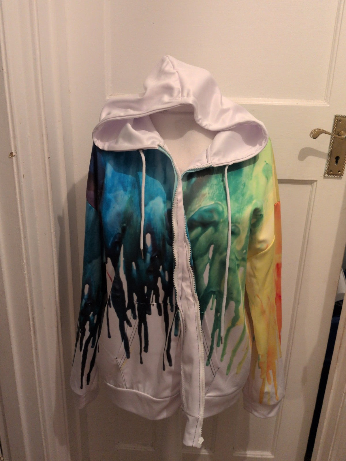XL Multicoloured Full Zip Hoodie
