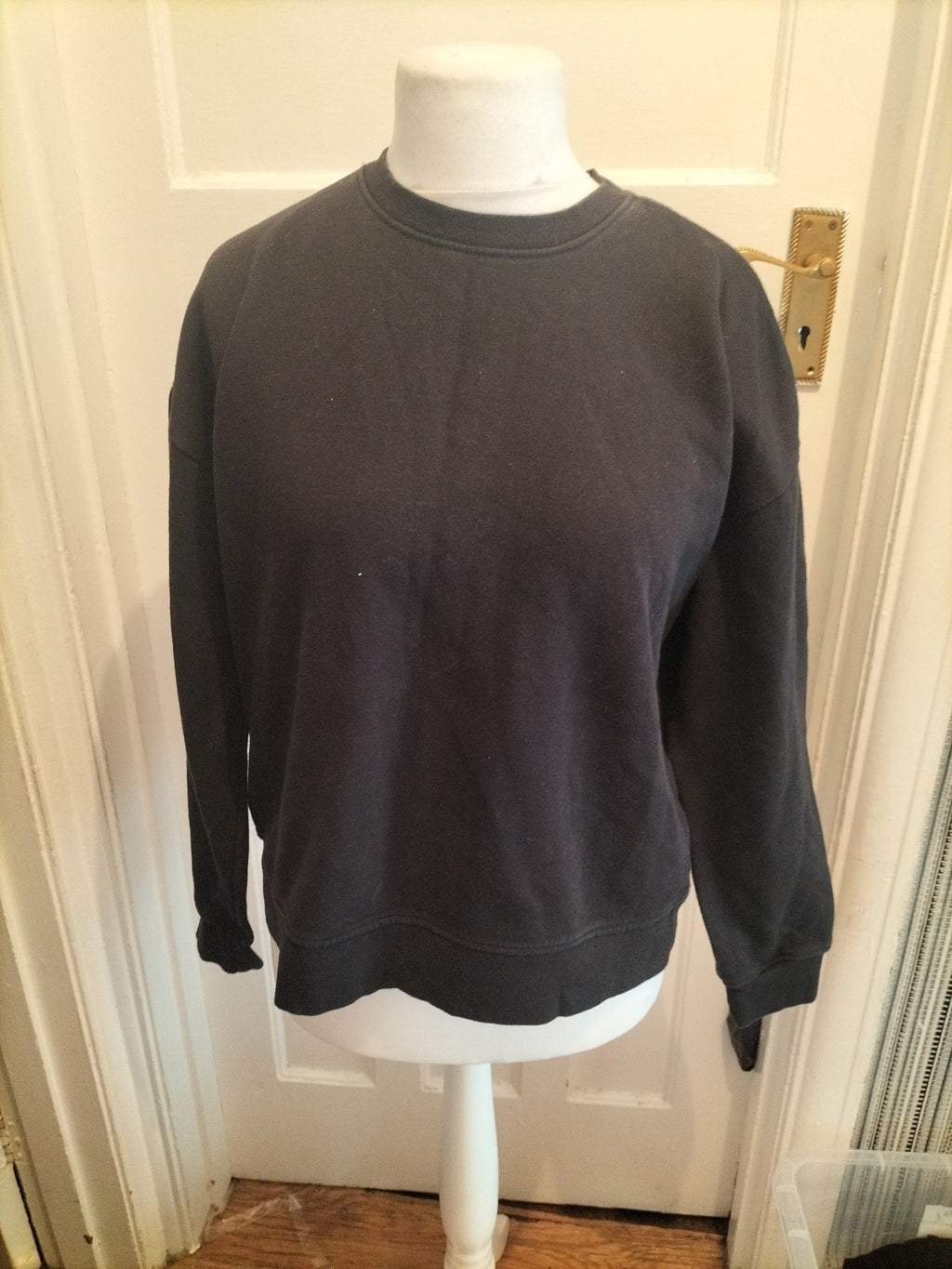 Primark 12/14 Black Plain Pullover Jumper