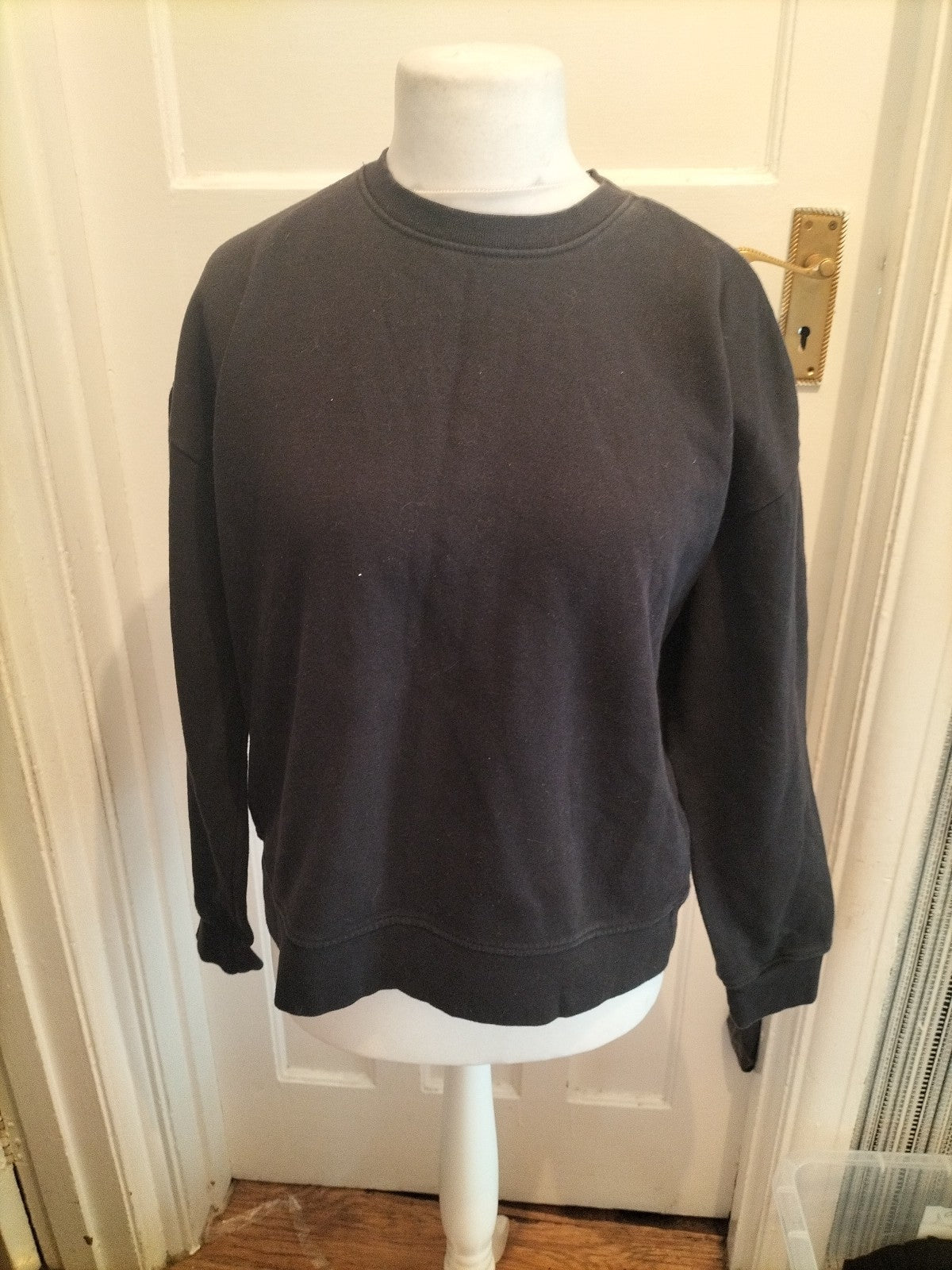 Primark 12/14 Black Plain Pullover Jumper