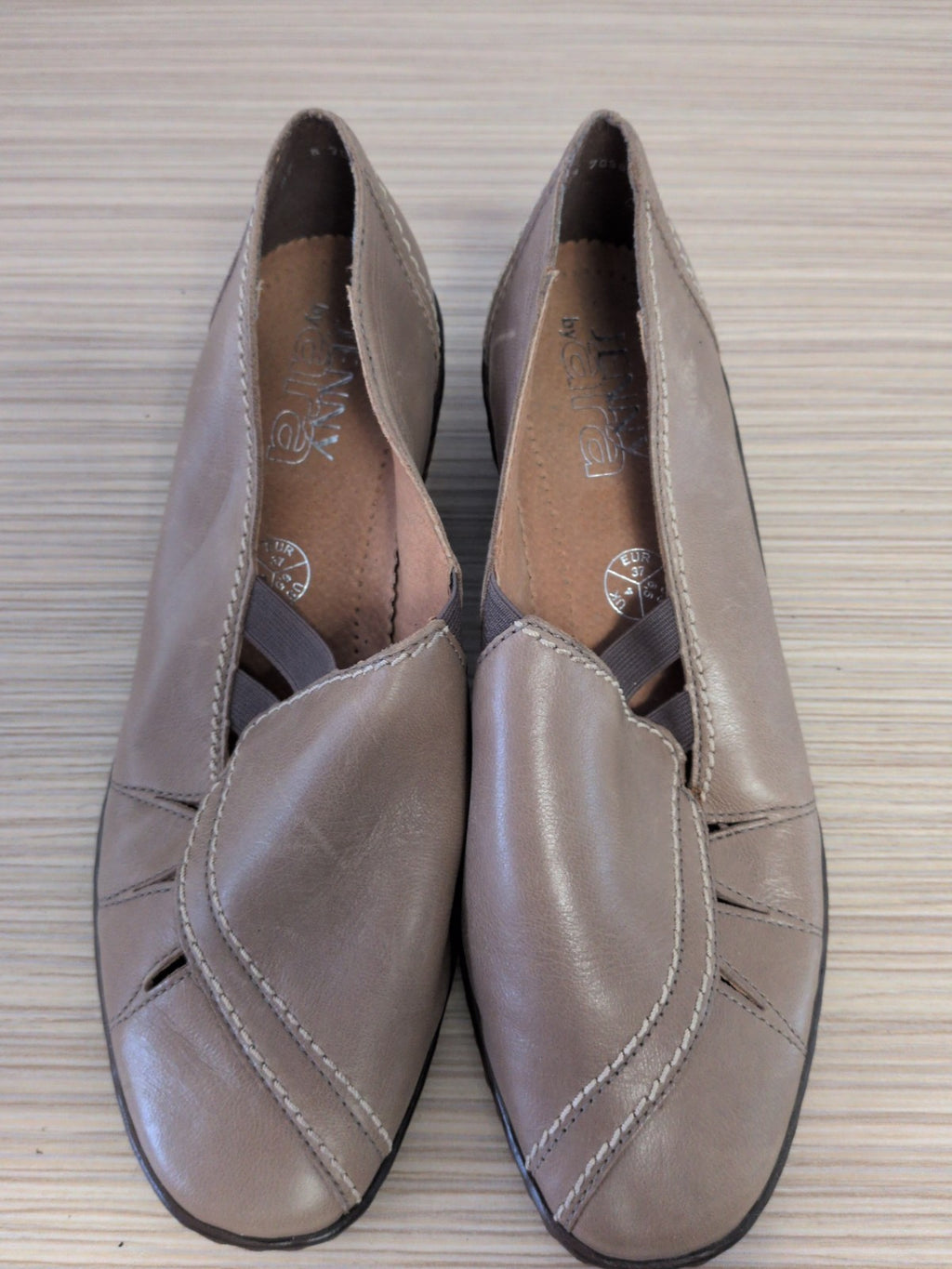 Ara UK 4 Pale Brown Slip On Shoes
