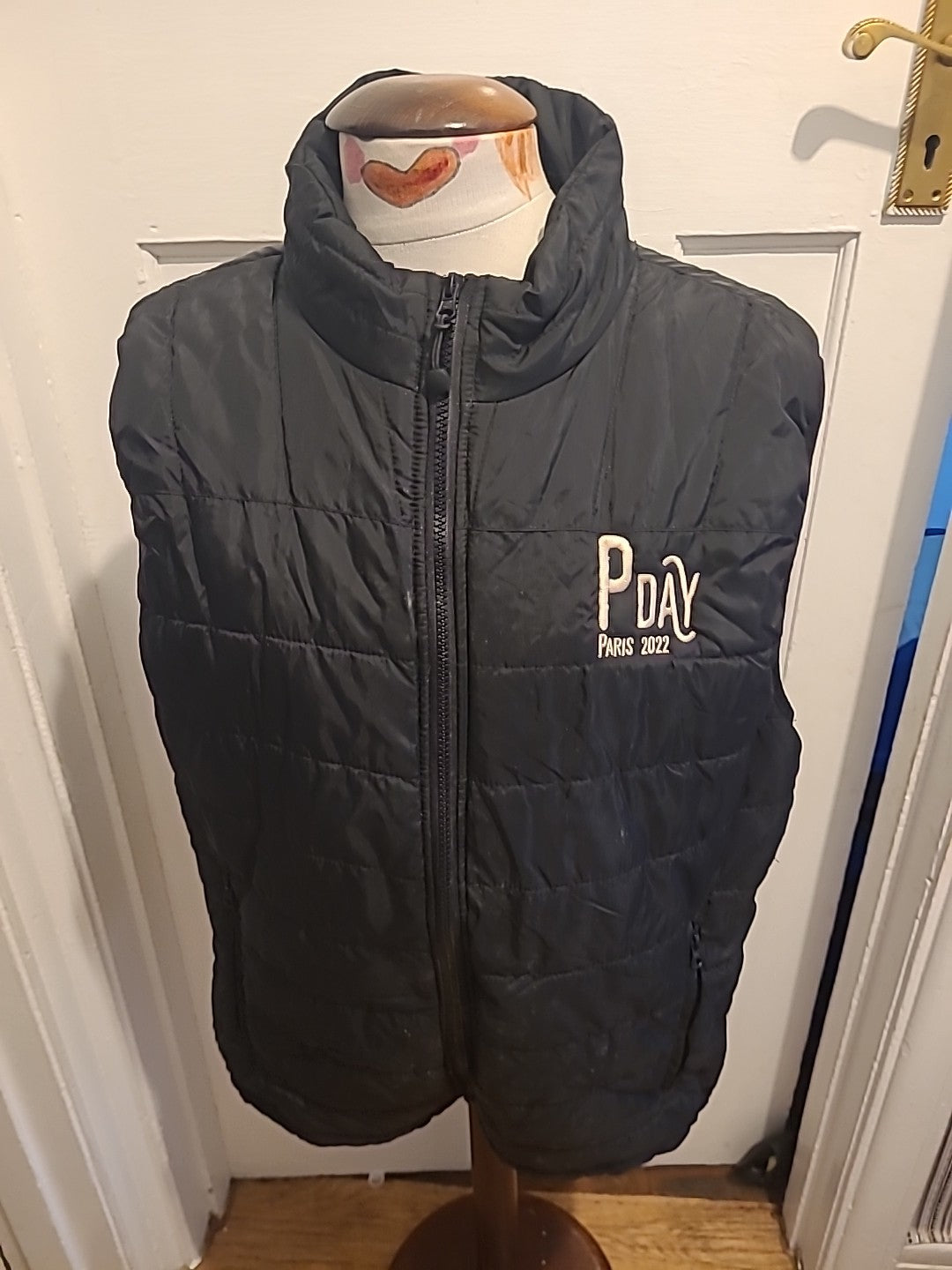 Mens Pen Duick Size XL Black Sleeveless Puffer Jacket