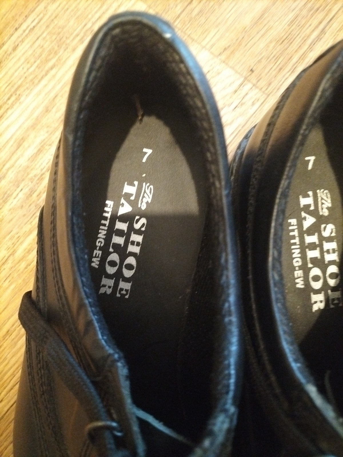 Mens The Shoe Tailor Size Uk 7 Black Shoes