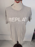 Replay Medium Grey Print Short Sleeve T-shirt