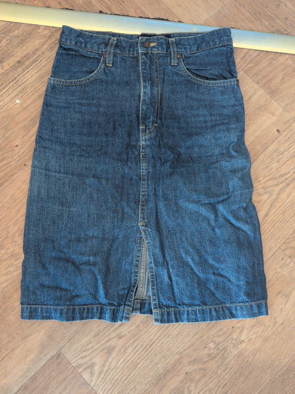 Quicksilver 10-12 Roxyjean Denim Skirt Split Hem