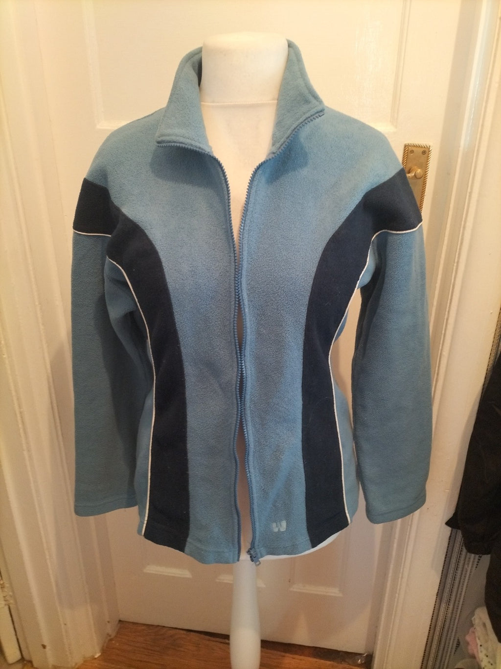 Mens Warp Size 40 Blue Full Zip Jumper