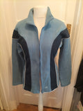 Mens Warp Size 40 Blue Full Zip Jumper