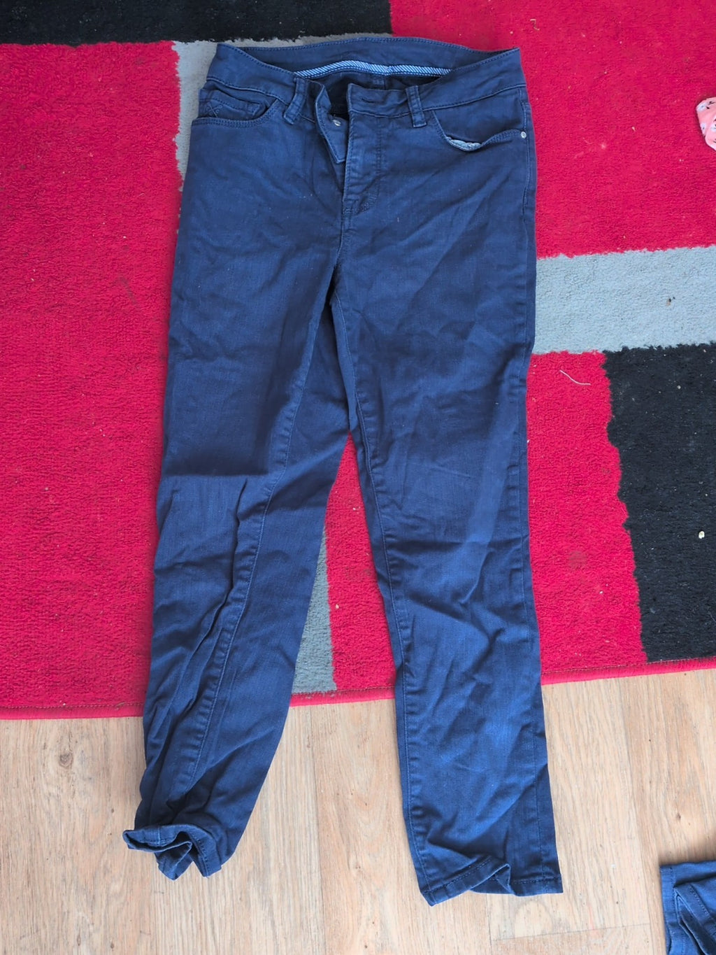 Ladies Crew Clothing Size 30w Air Force Blue Skinny Jeans