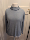 BHS 18 Pale Blue High Neck Pullover Jumper