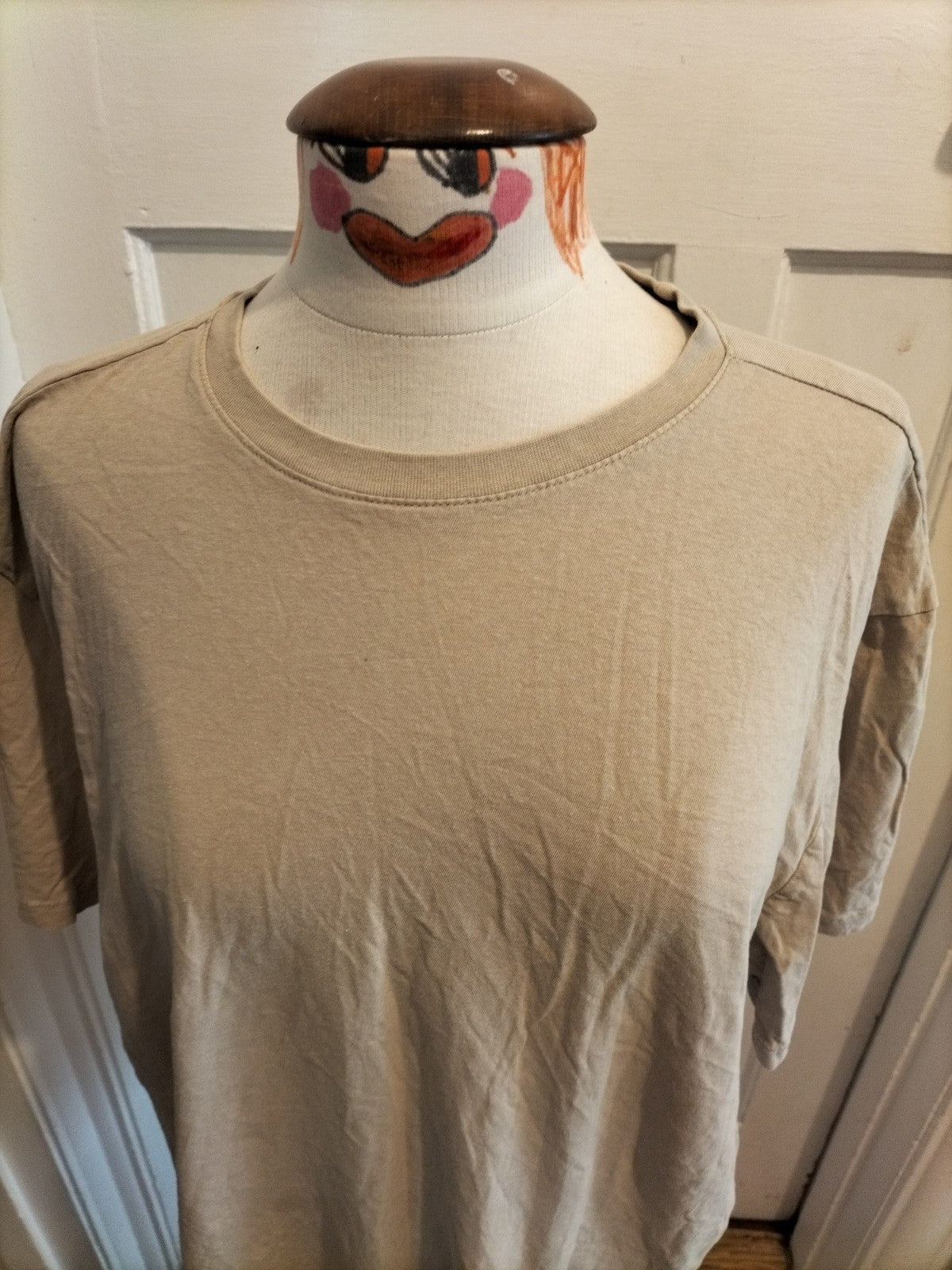Mens Primark Size 2XL Beige Short Sleeved Tshirt