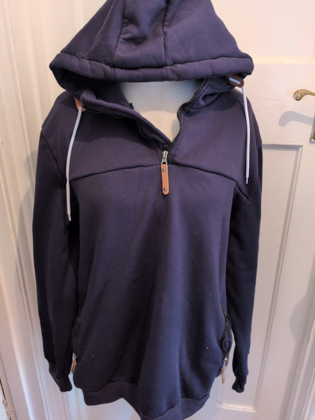 2XL Navy Pullover Hoodie