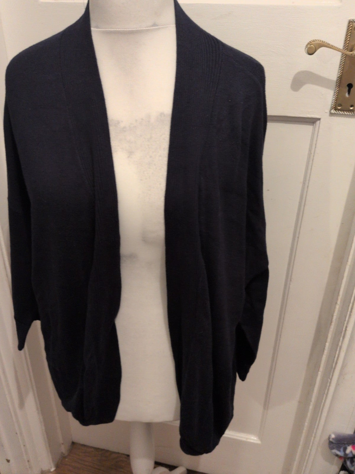 Wallis XL Navy Long Sleeve Open Blouse/Cardigan
