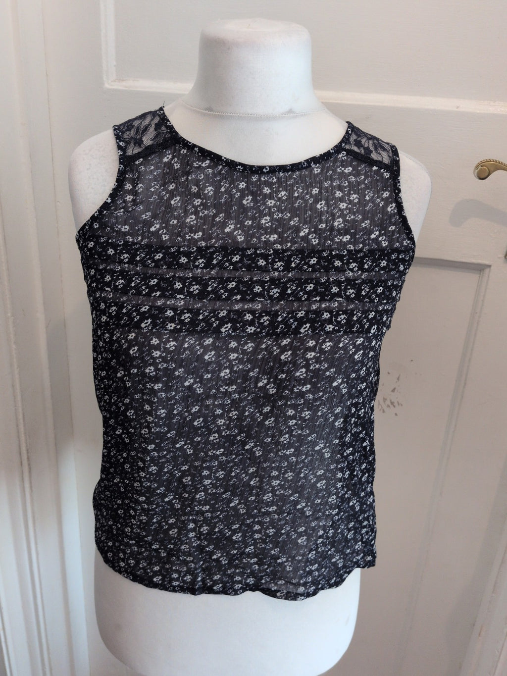 New Look 13 Years Navy Sleeveless Top Floral