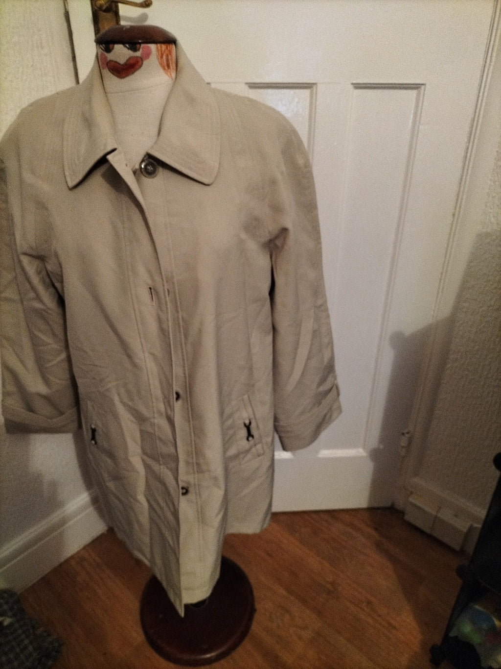 Ladies EWM Size 14 Pale Beige Lined Long Sleeved Jacket