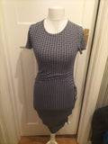 Ladies Gap Size Small Navy And White Patterned Short Sleeved Dress
