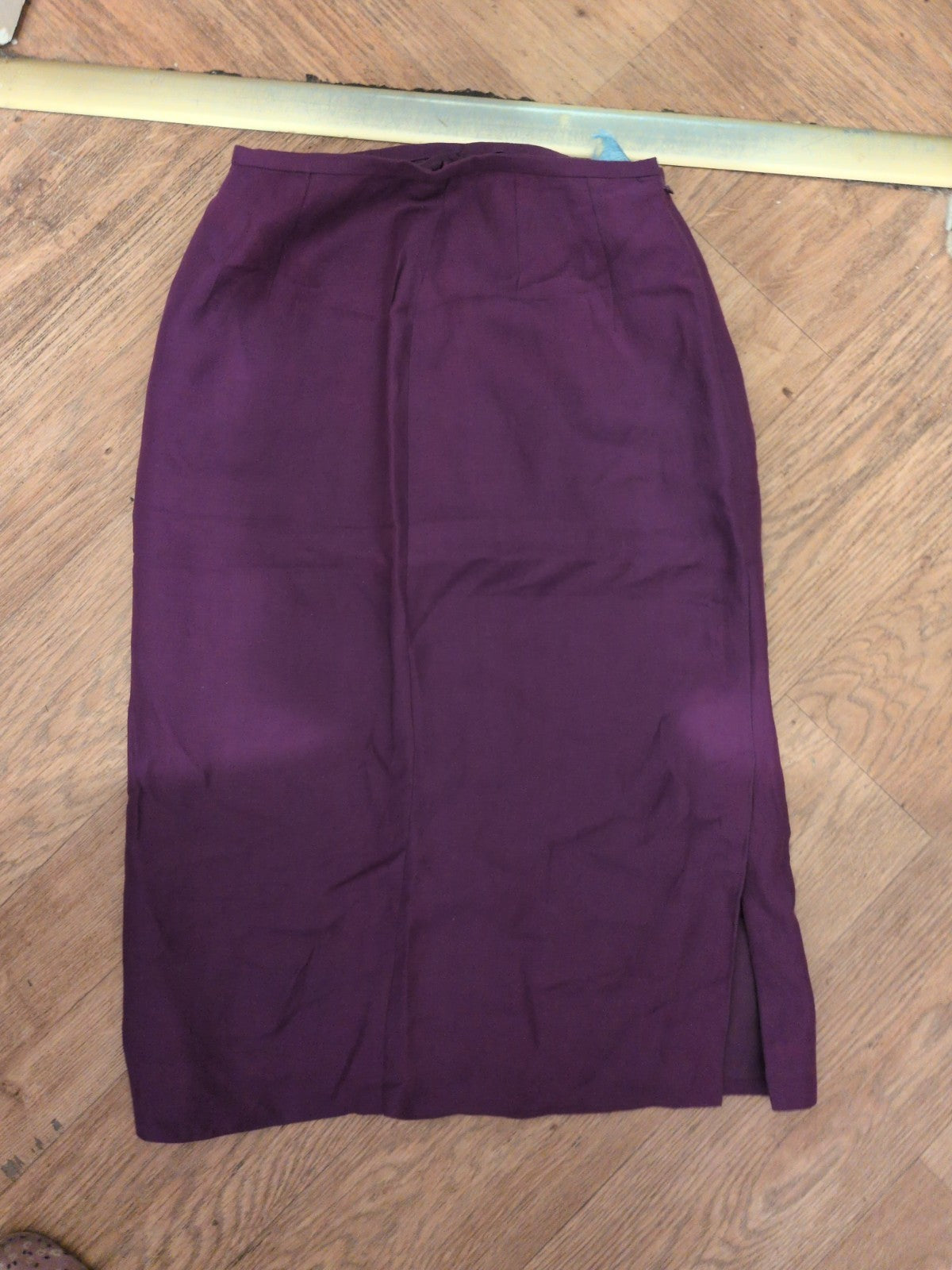 Monsoon 10 Purple Lined Midi Skirt