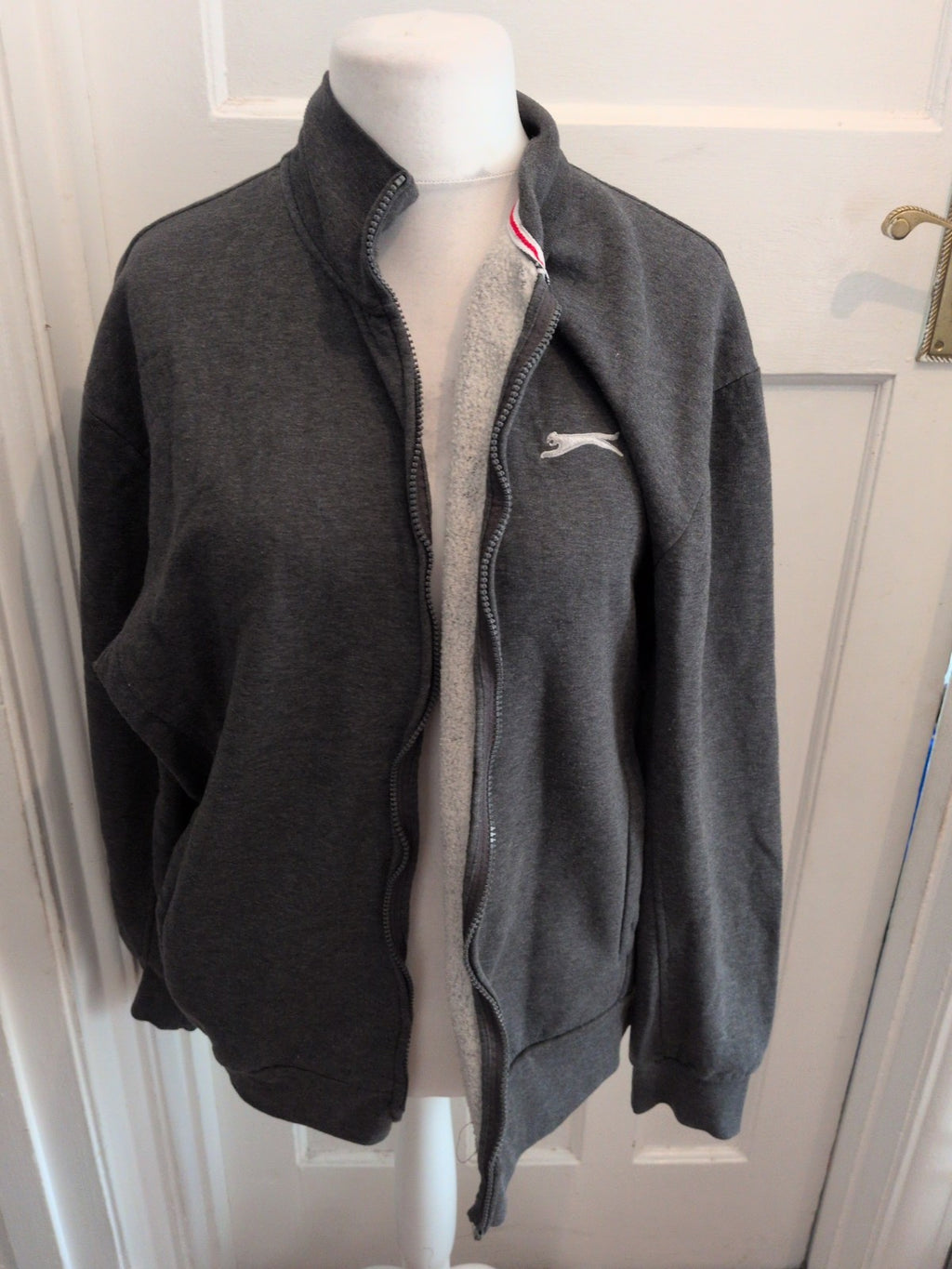 Slazenger XL Grey Full Zip Jacket Basic