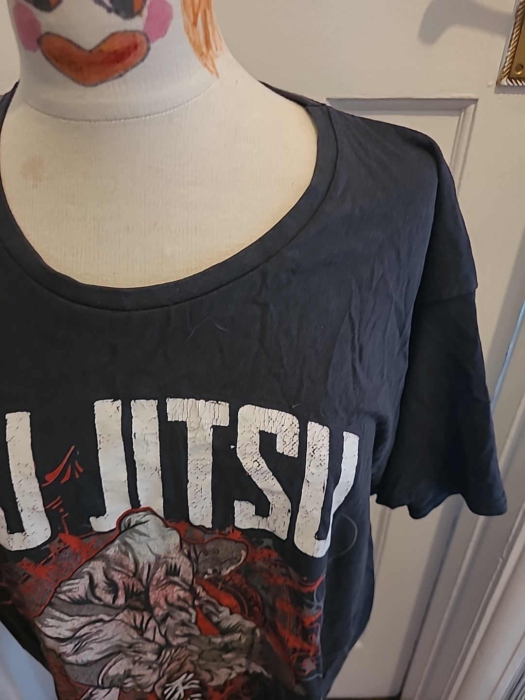 Mens Fruits Of The Loom Size XL Black Ju Jitsu Short Sleeved Tshirt