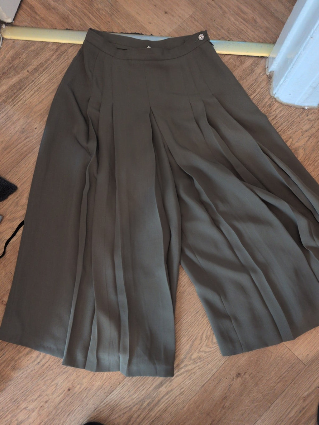 Country Casuals 12 Khaki Wide Leg Trousers