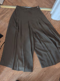 Country Casuals 12 Khaki Wide Leg Trousers