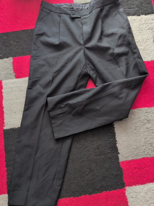 36" Black Smartwear Trousers