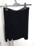 Ladies St Michaels Black Velvet Skirt Size 14
