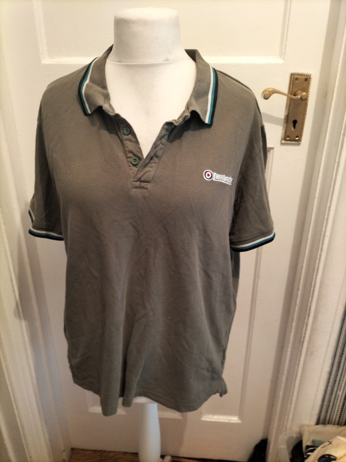 Lambretta 2xl Green Short Sleeve Polo