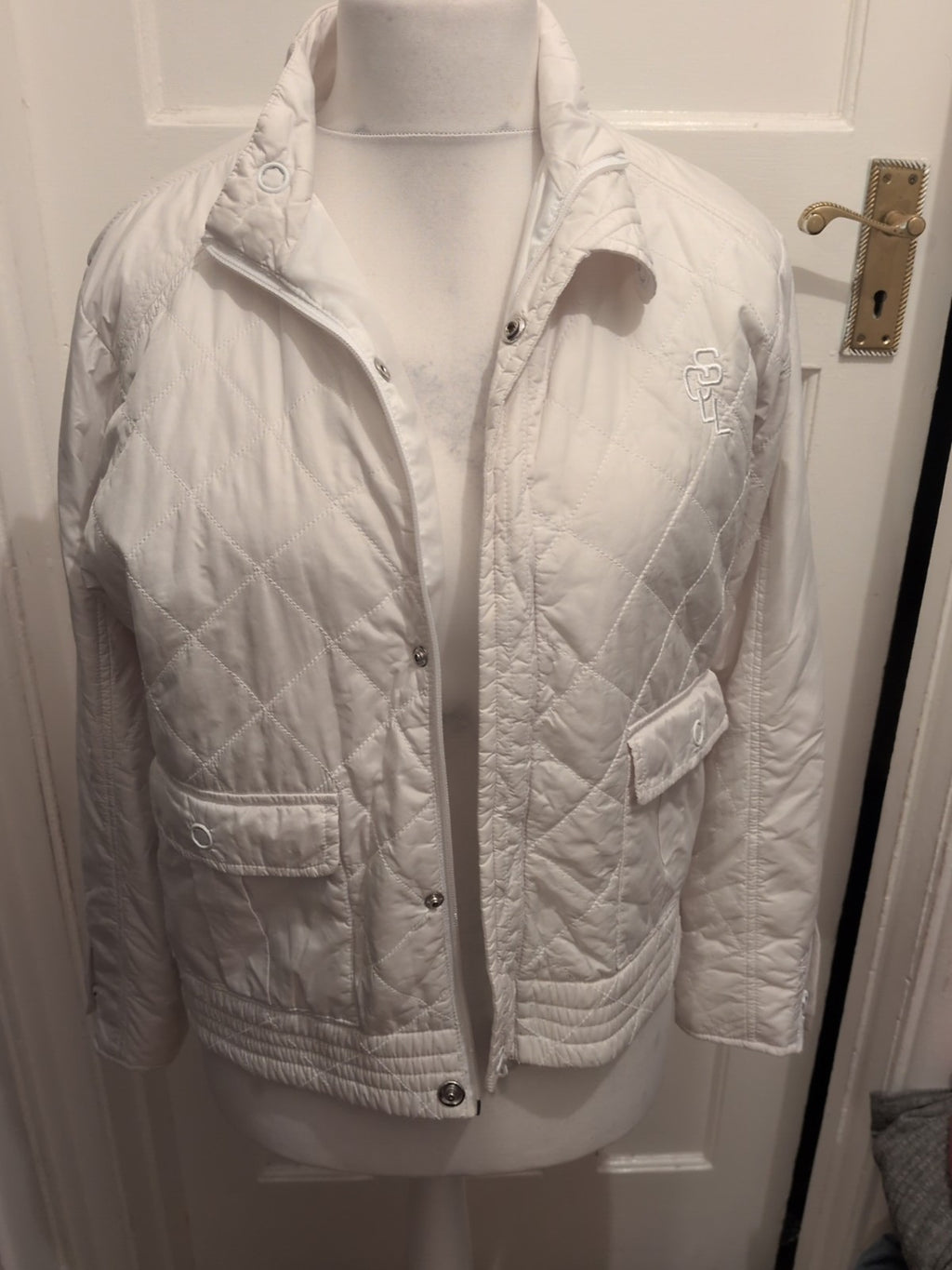 Csi Large White Zipped Jacket