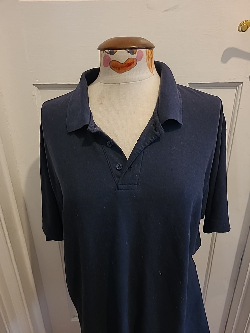 Mens For Men Size XL Navy Short Sleeved Polo