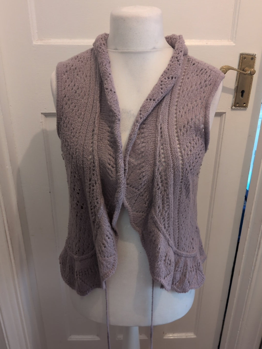 Next 16 Mink Knit Sleeveless Cardigan
