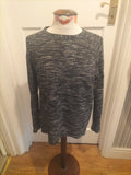 Mens Jack&Jones Size Large Black Fleck Long Sleeved Pullover Jumper