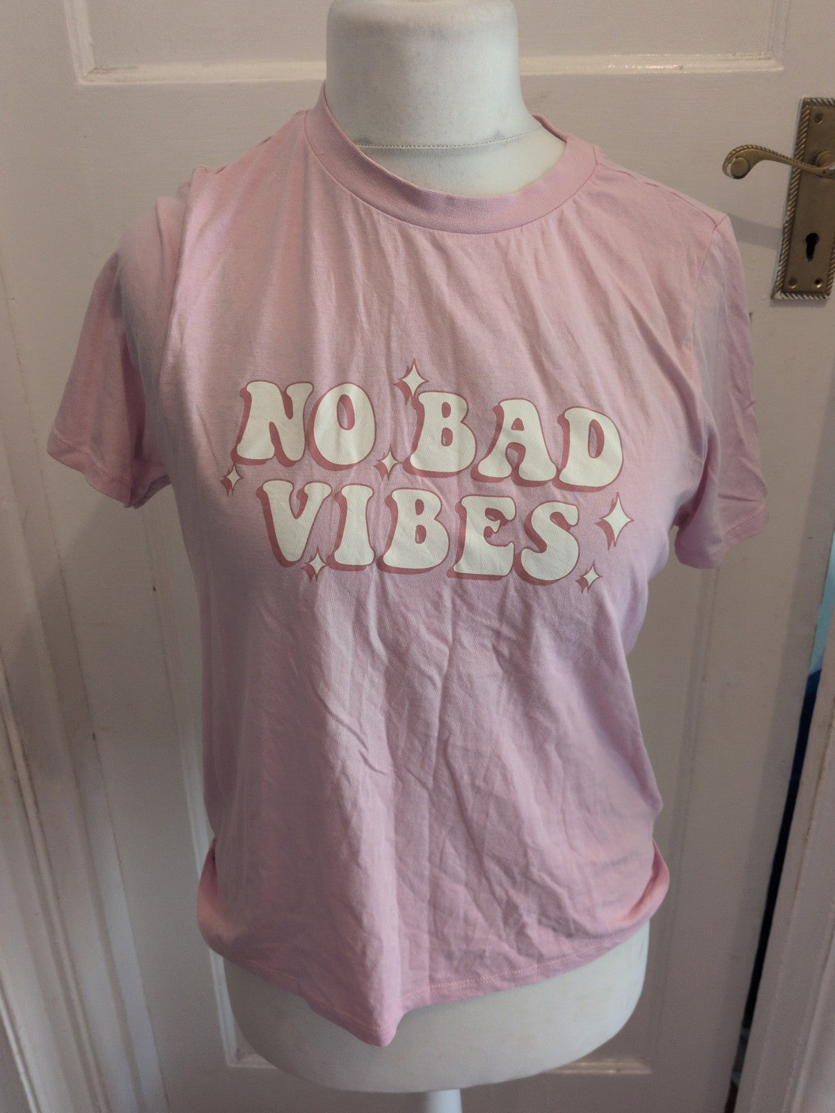 Primark Small Pink Relaxed Fit Short Sleeve T-shirt