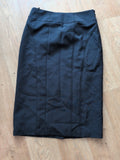 Ladies Marks And Spencer Size 10 Black Skirt Lined 27 Inch Length