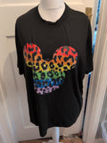 5xl Ladies Mickey Print Short Sleeve T-shirt