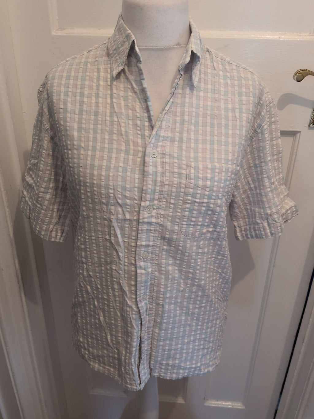 Tescoedium Pale Check Short Sleeve Shirt